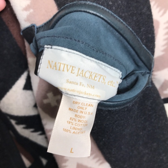 Native Jackets Womens Coat Large Sante Fe Southwestern Zuni Pueblo Wool Blend - Picture 5 of 8